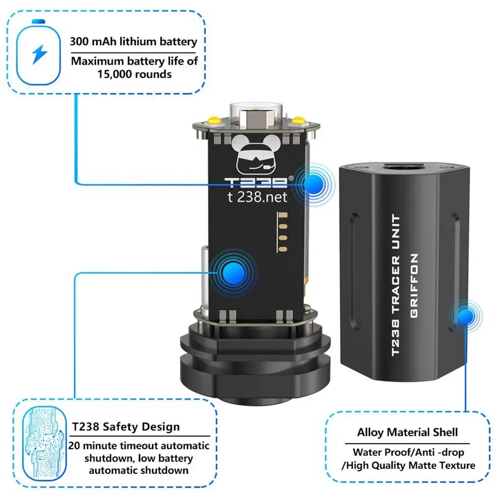 SILENCIADOR TRAZADOR T238 GRIFFON NEGRO (1).webp