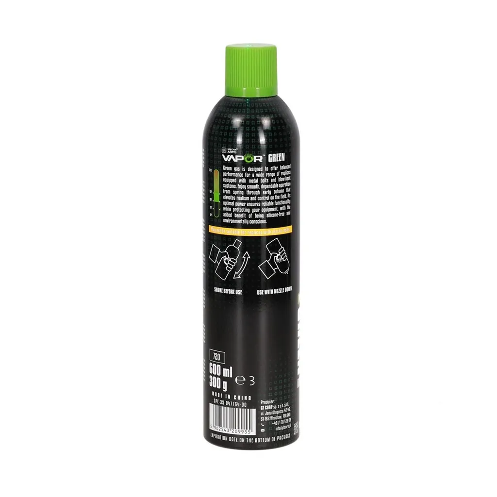 BOTELLA GAS SPECNA ARMS VAPOR 600ML VERDE.webp