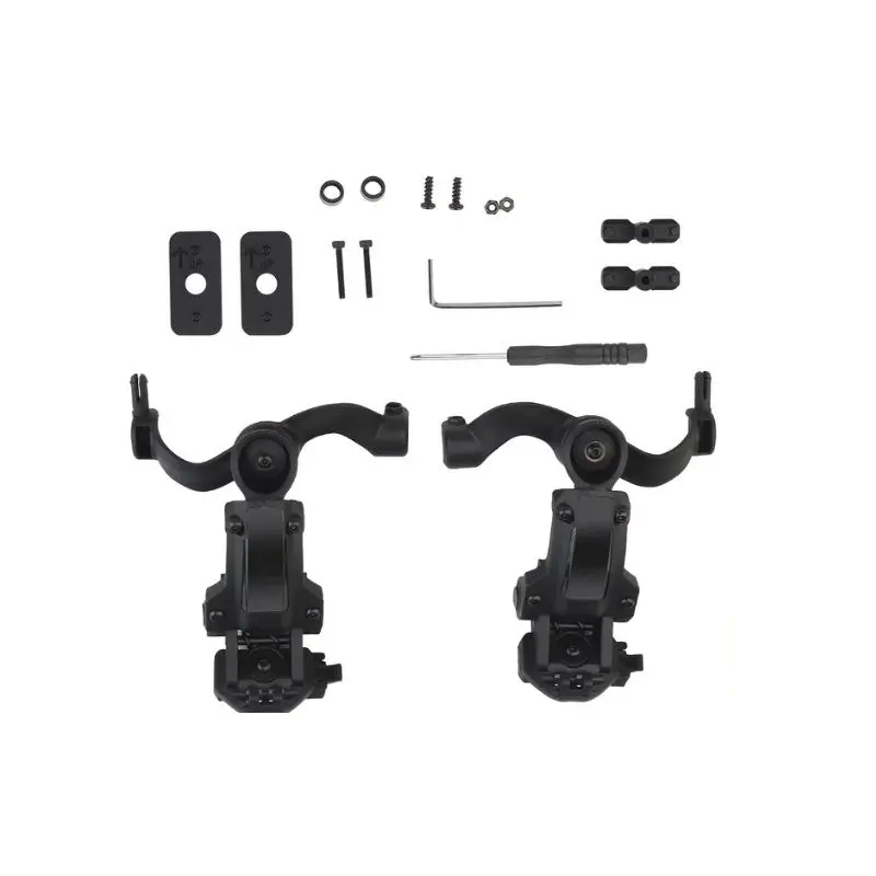 TACTICAL Multi-Angle Rotation Helmet Rail Adapter HD-ACC-08-BK