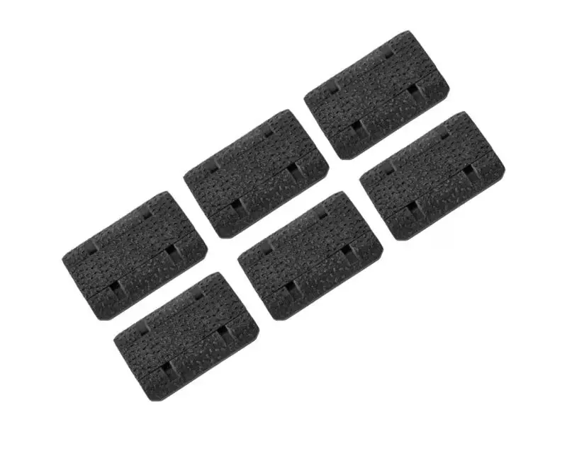 CUBRE RAILES  M-LOK, 12 piezas, COLOR NEGRO