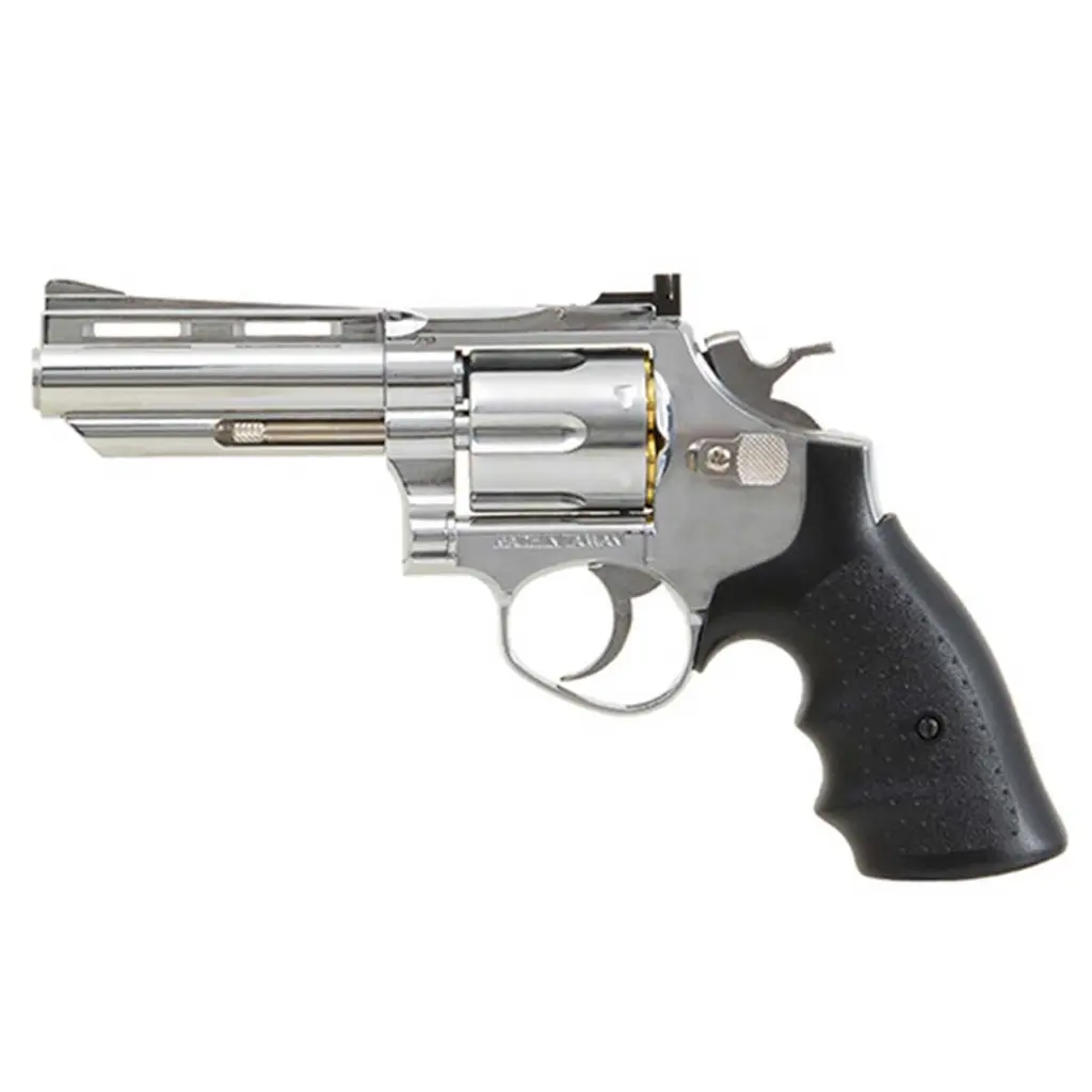 REVOLVER HFC 4" HG-132C-1 GAS PLATA