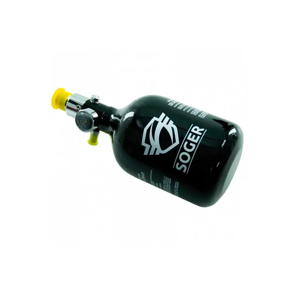 BOTELLA HPA SOGER 0.44L 3000 PSI ALUMINIO NEGRA