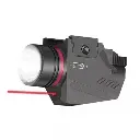 LINTERNA TÁCTICA CON LASER ROJO W5