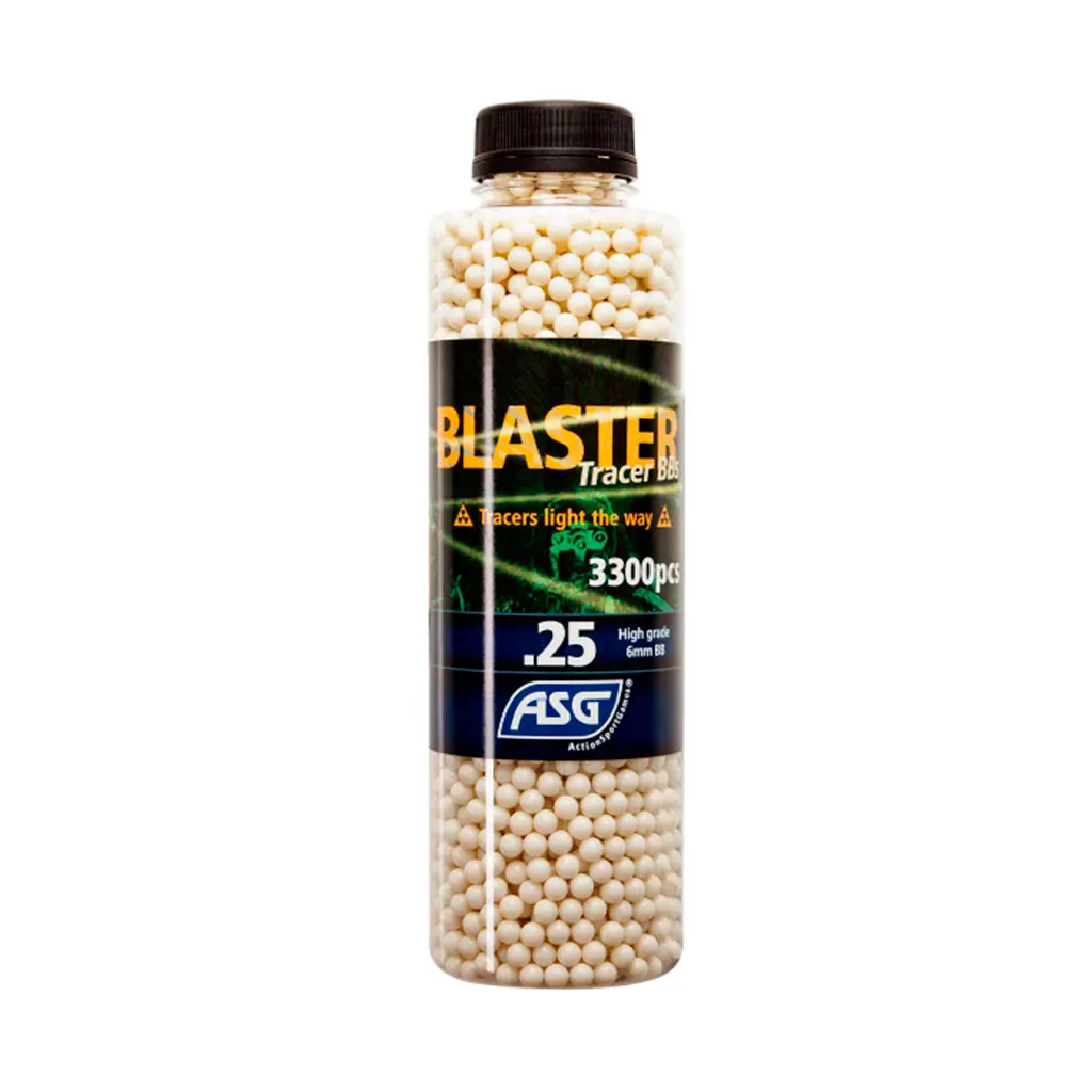 BOLAS BLASTER TRAZADORAS 0.25G 3300RDS VERDES