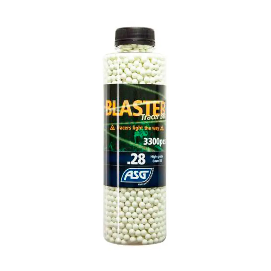 BOLAS BLASTER TRAZADORAS 0.28G 3300RDS VERDES
