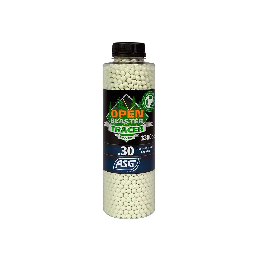 BOLAS BLASTER TRAZADORAS 0.30G 3300RDS VERDES
