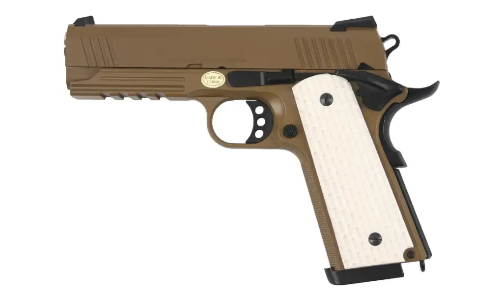 PISTOLA GBB 1911 WARRIOR TAN 3309T GOLDEN EAGLE